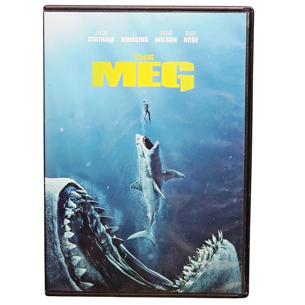 The Meg DVD Jason Statham Action Movie Warner Bros 2018 Shark Film Excellent